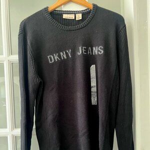 DKNY Mens Pullover sweater Black size Large